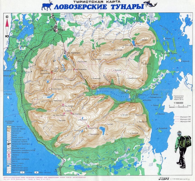 Левозерские тундры карта